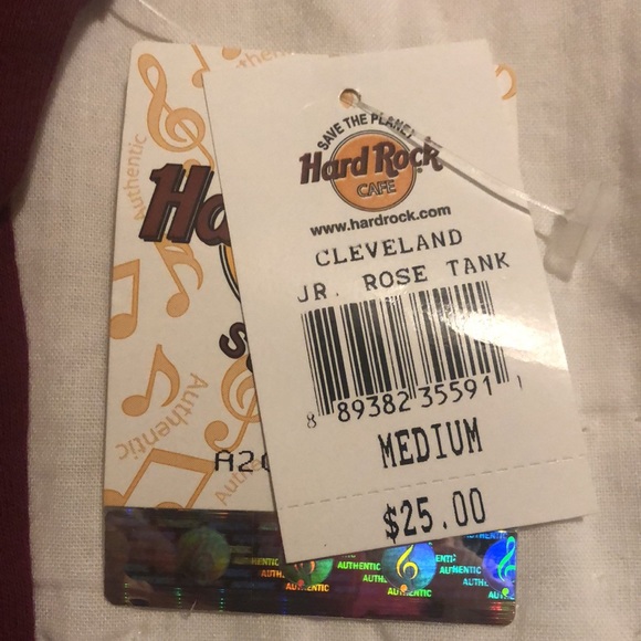 BNWT/Vintage Hard Rock Cafe sleeve less shirt, brand new w tags (00048) - Picture 5 of 7